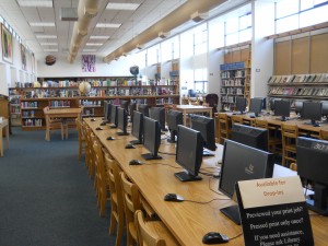 Hellgate High School library