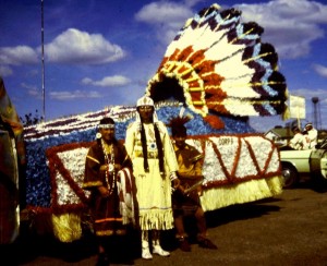 Neighborhood Youth Corps float, North American Indian Days, 1972