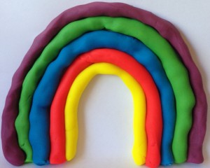 Play-Doh rainbow