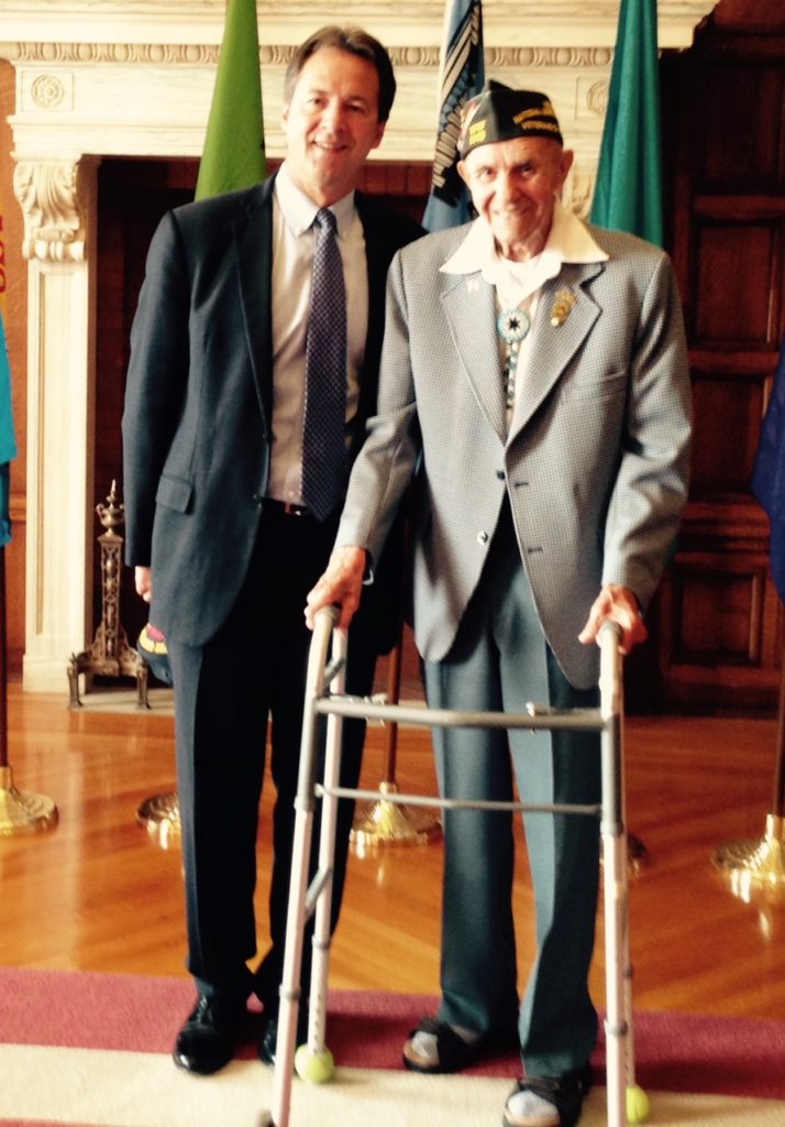 Gov. Steve Bullock and Dan Antonietti, July 2015