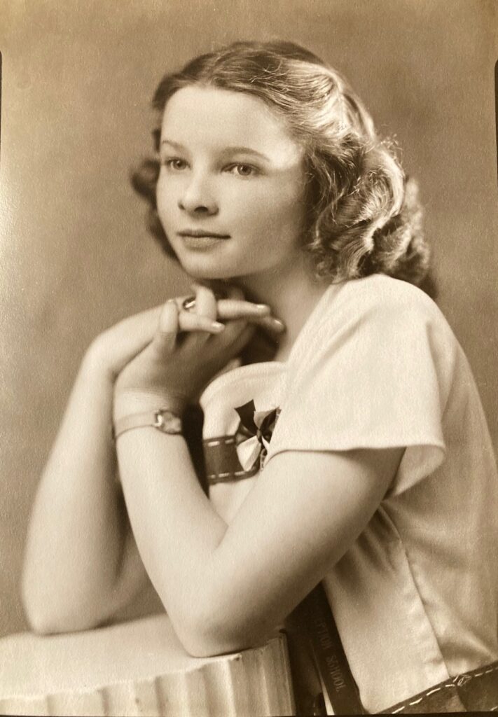 Catherine Ann. 8th grade, 1945.